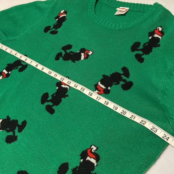Disney Christmas Mickey MouseSweater Pullover Ribbed Knit Long Sleeve Holiday XL - Picture 10 of 10